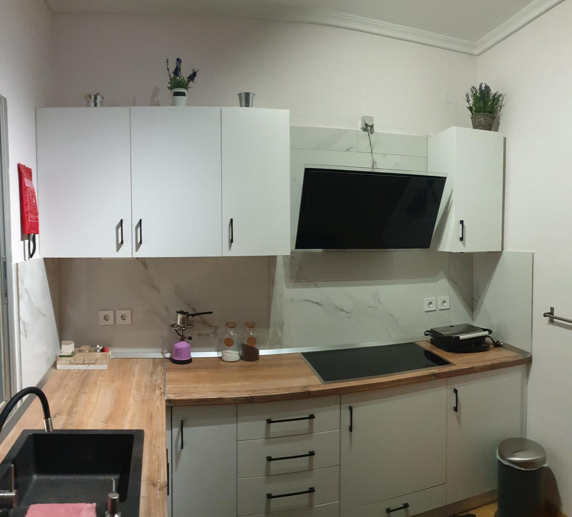 Cozy 3 Bedroom Apartment 케르키니 외부 사진